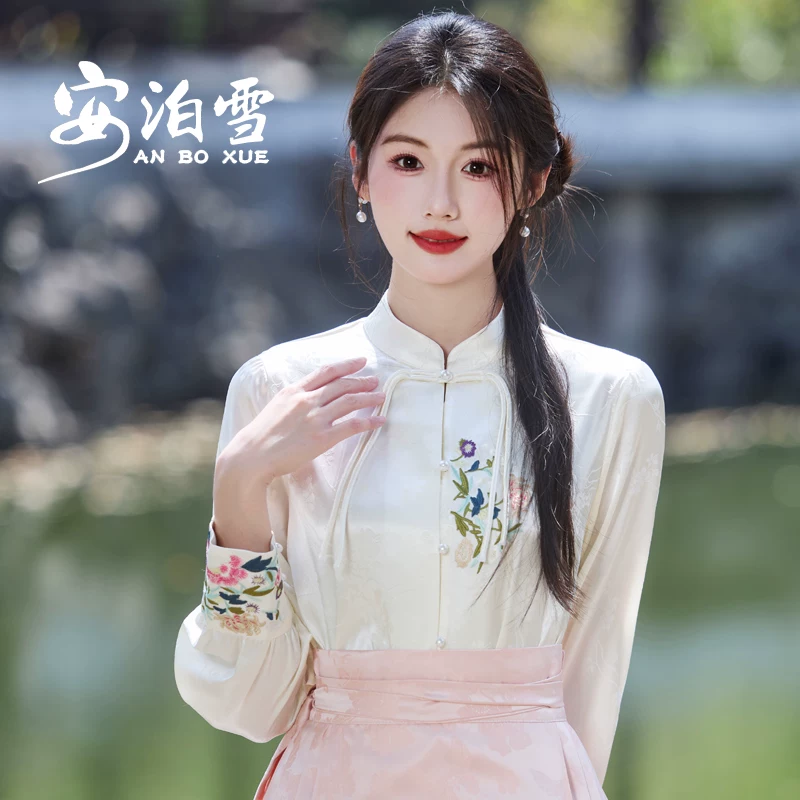 新中式国风马面裙2026新款红色中长裙搭配的上衣汉服套装平时可穿